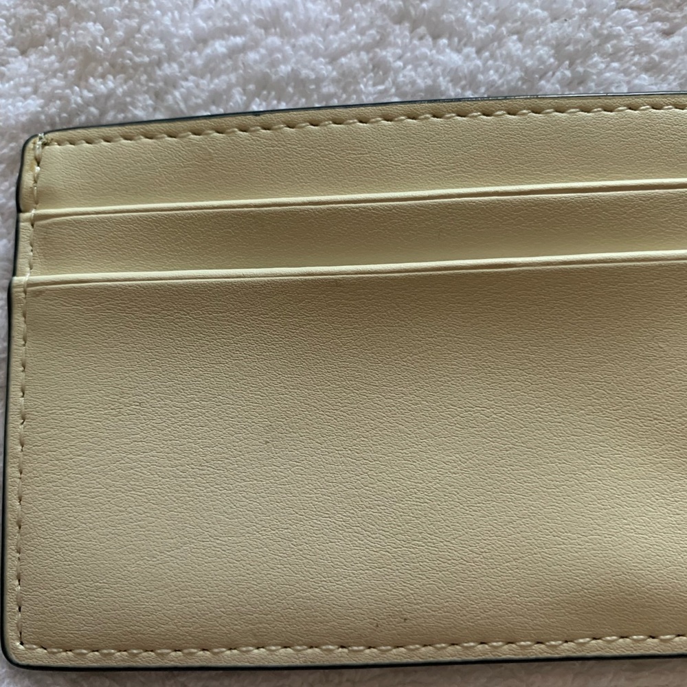 Kate Spade 2 tone metallic glitter  blue card holder - Picture 6 of 15
